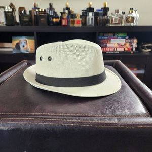 Men's Panama Fedora Hat (L)